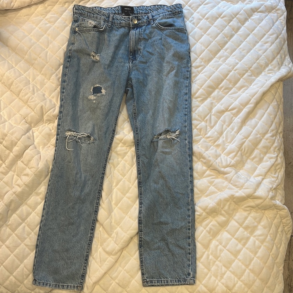 Men’s Straight Jeans US 34 Distressed